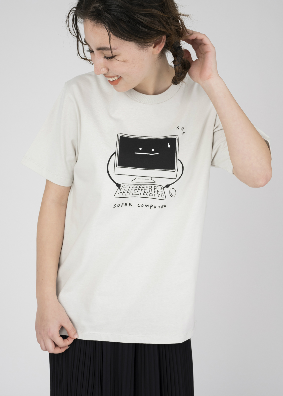 ユニセックス スーパーコンピュータービューティフルシャドー Tシャツ グラニフ公式オンラインストア
