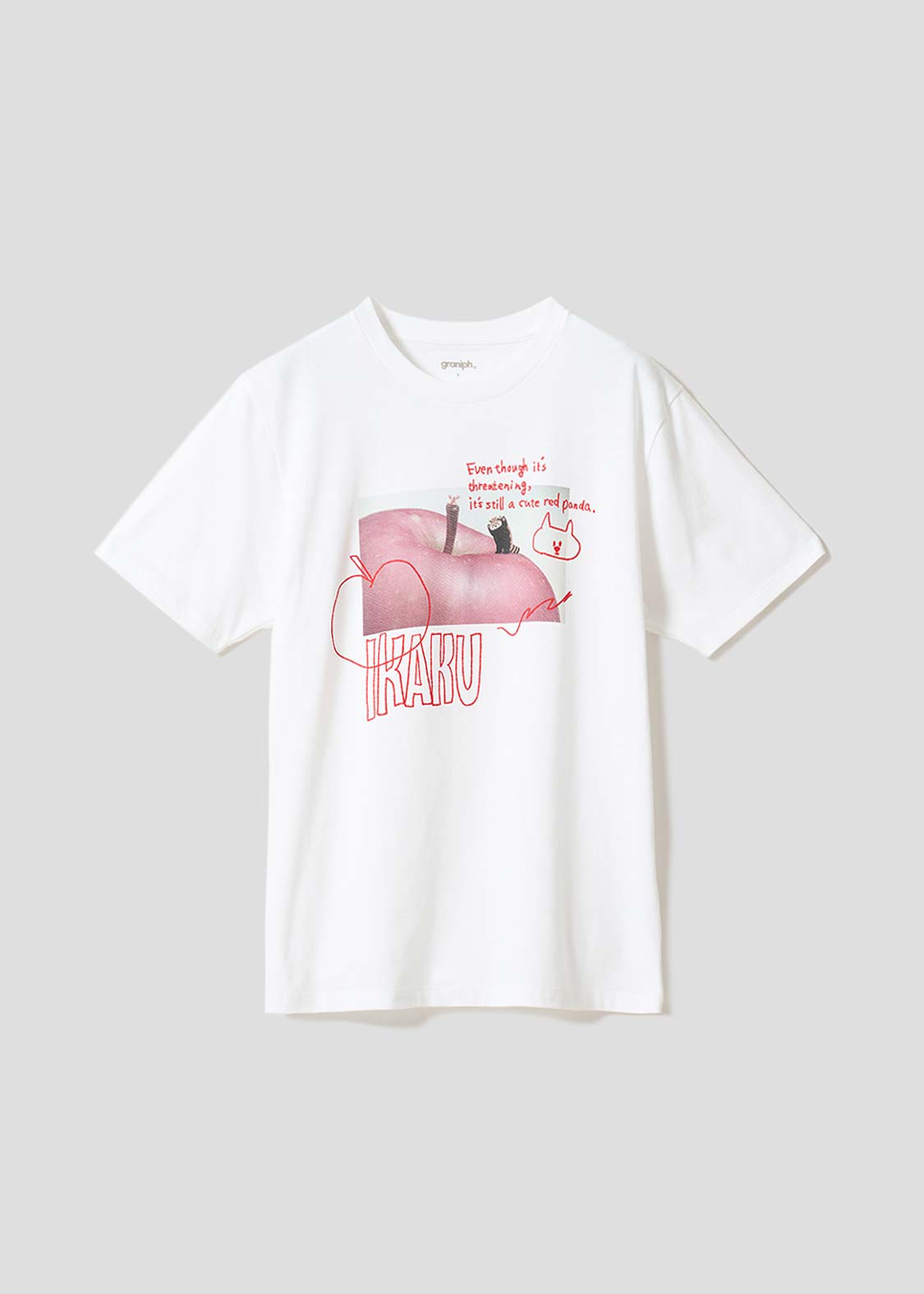 イカクビックリリンゴ｜Tシャツ
