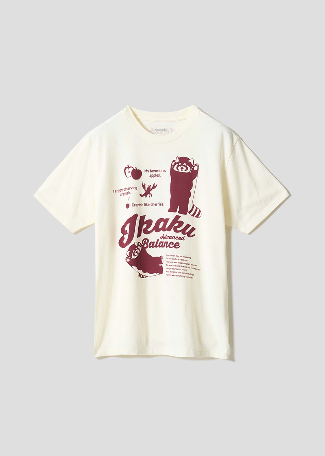 イカクレトロタイポグラフィ｜Tシャツ
