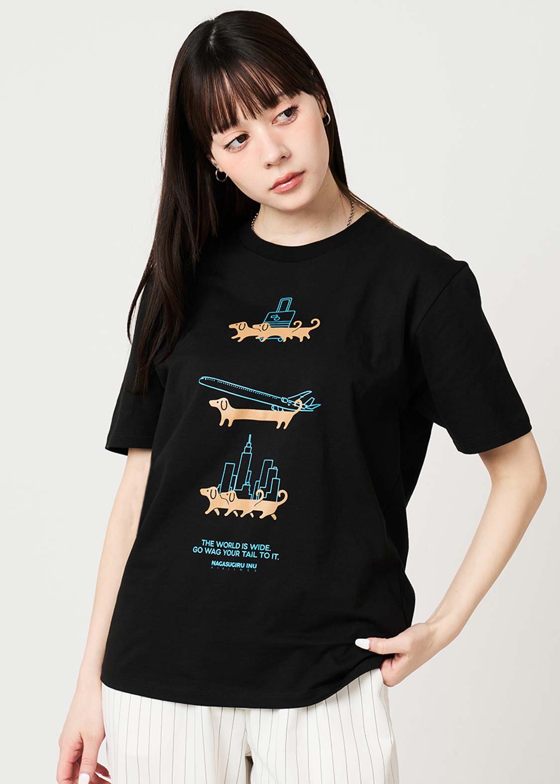 ナガスギルイヌ Tシャツ
