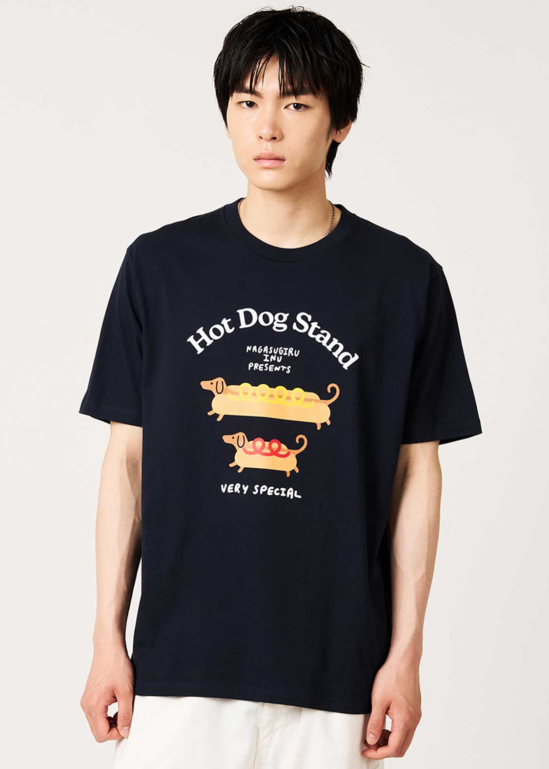 ナガスギルイヌミーツホットドッグ｜Tシャツ｜ユニセックス｜グラニフ