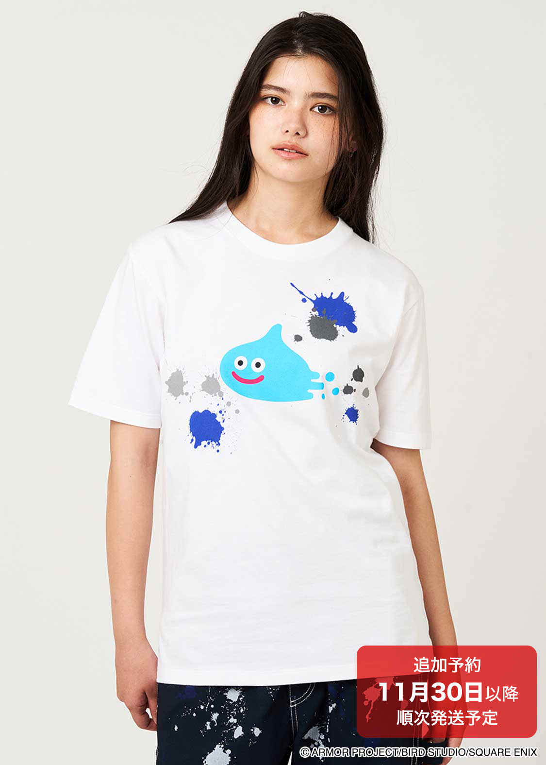 第6弾】ドラゴンクエスト DQ+g Tシャツ スライム Lv40 ペイント｜ユニ
