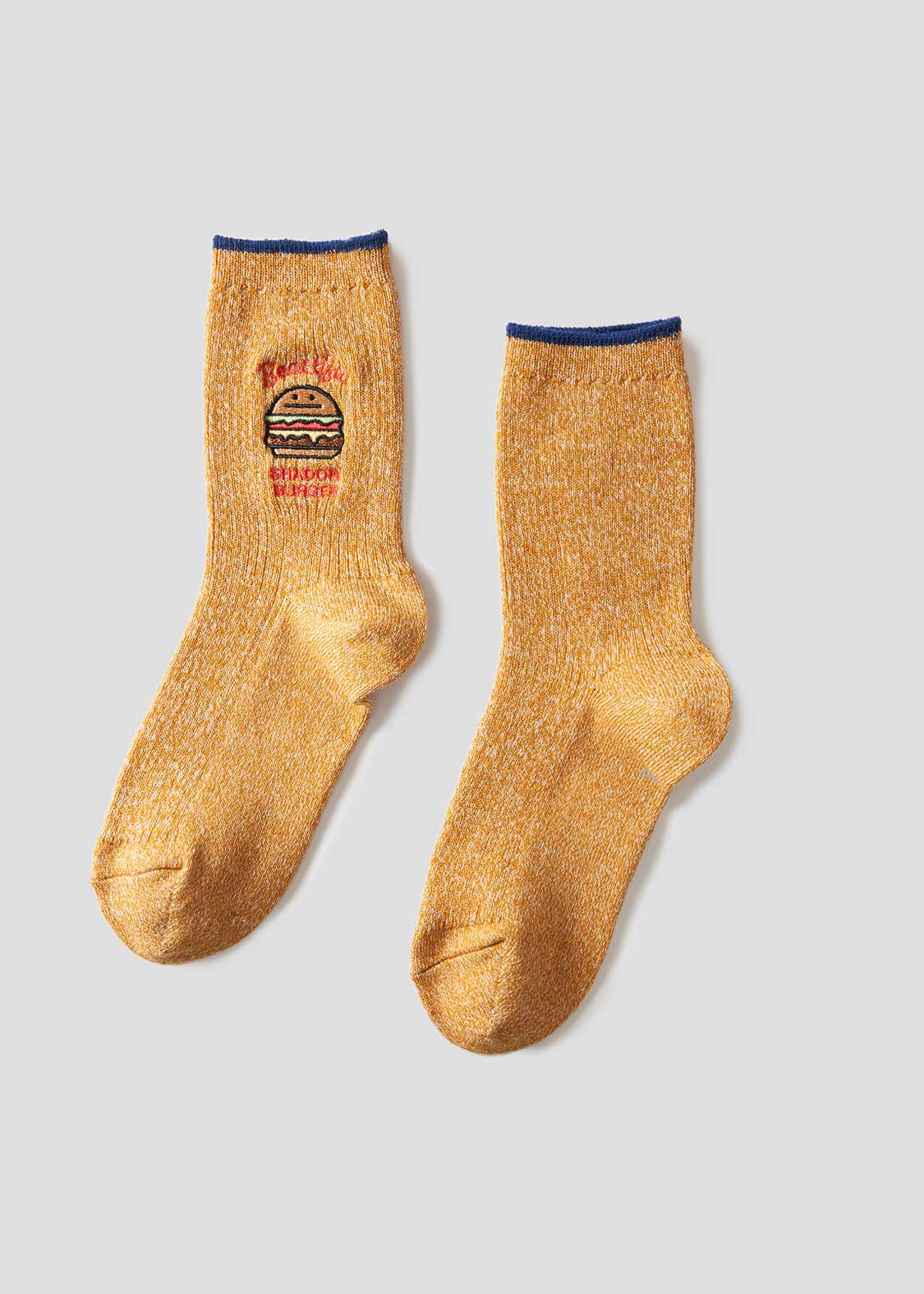 ビューティフルシャドーバーガー｜リネンミドルソックス