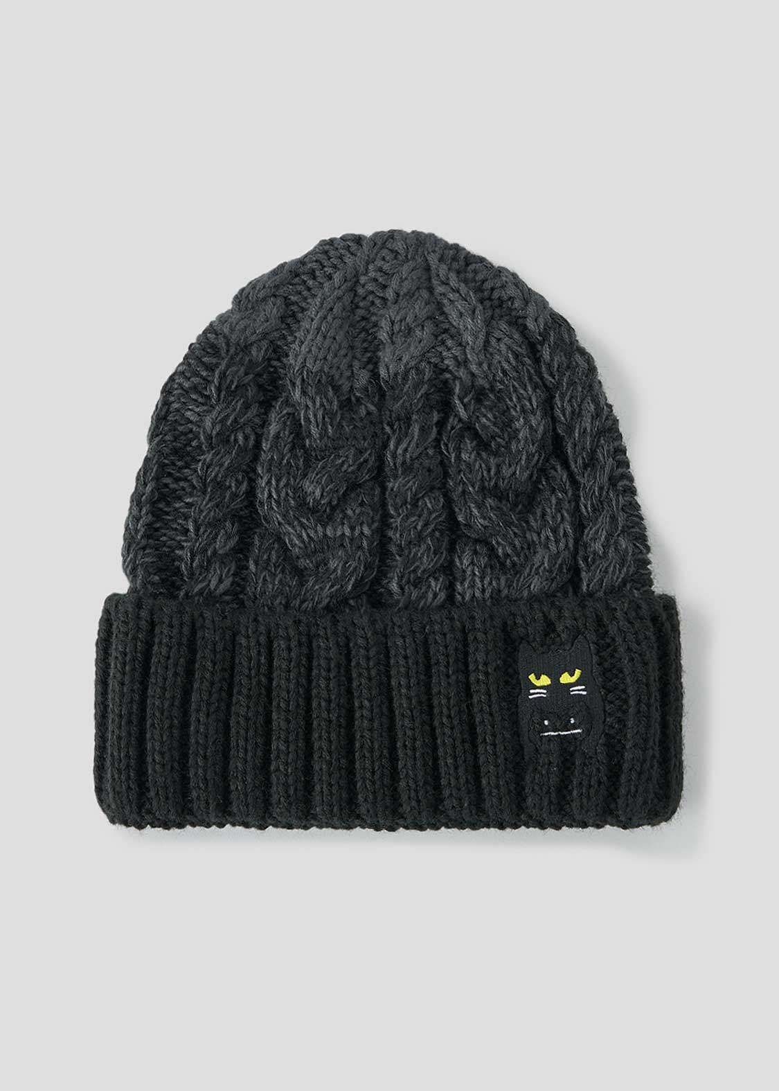 ネコカブリビューティフルシャドー｜ローゲージニットキャップ