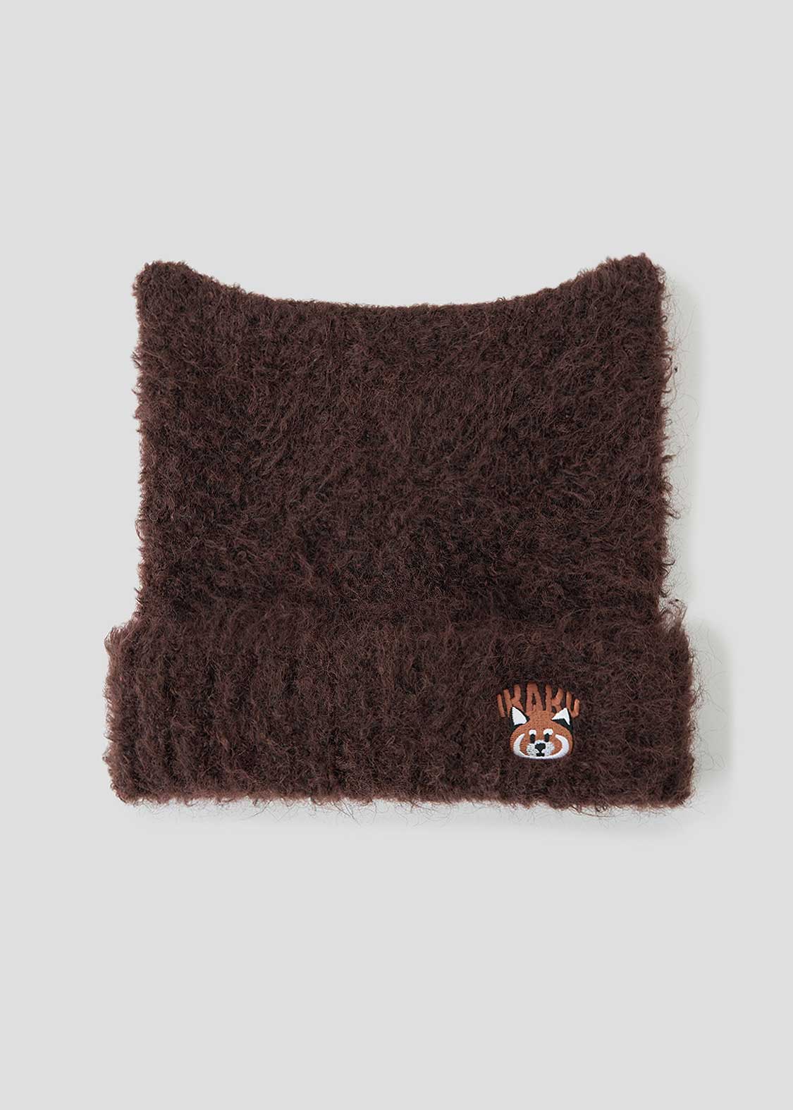 イカクフェイス｜ニットキャップ耳付き