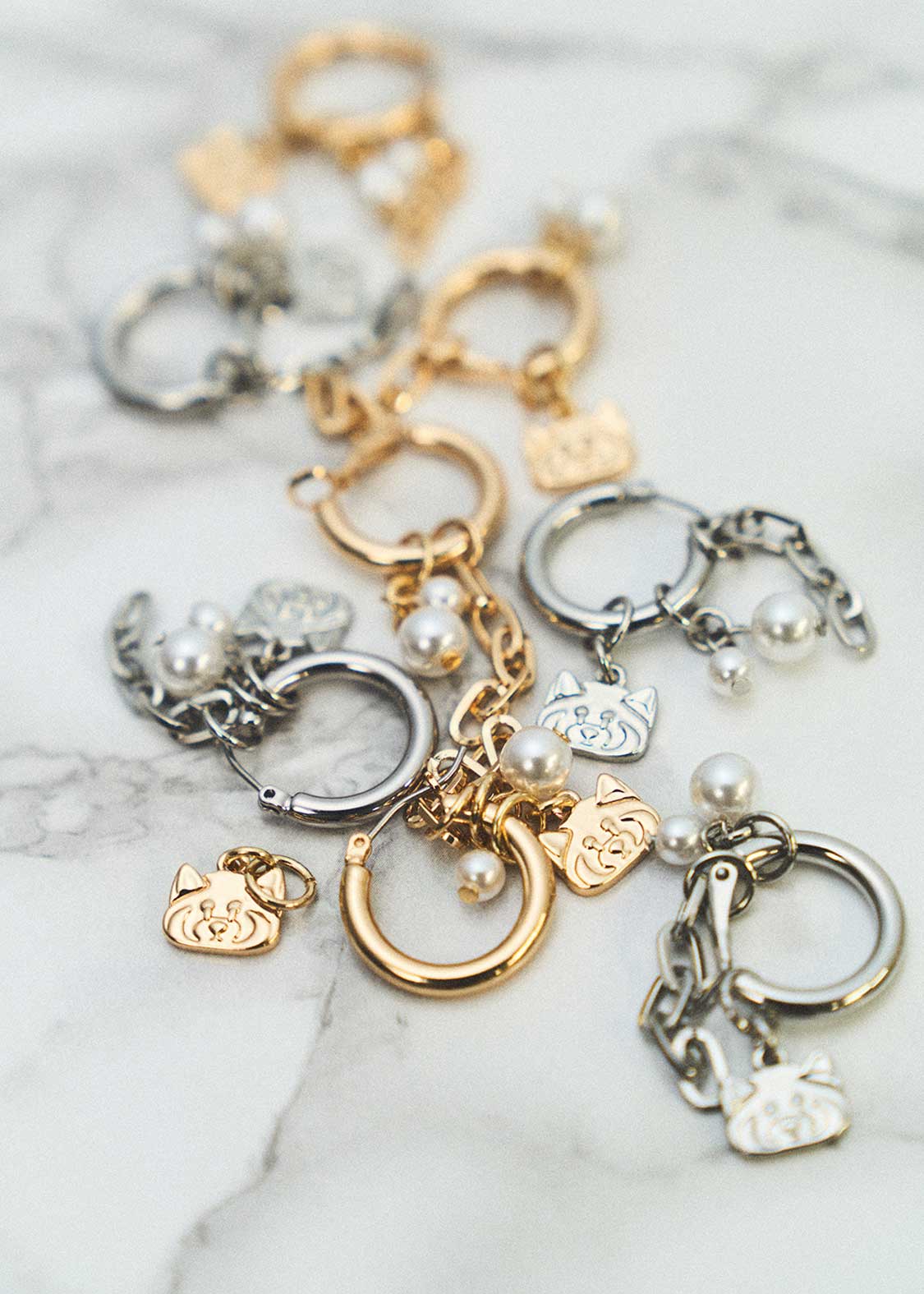 イカク｜フープ＆チャームピアス｜ユニセックス｜グラニフ(graniph