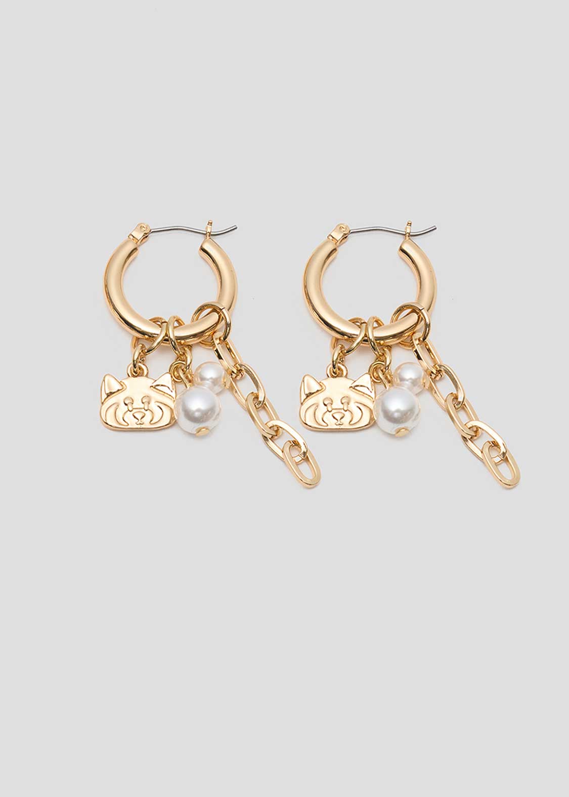 14kgf ミニチャーム♡⃛3ペア◝✩ピアス イヤリング イカク｜フープ＆チャームピアス｜ユニセックス｜グラニフ(graniph