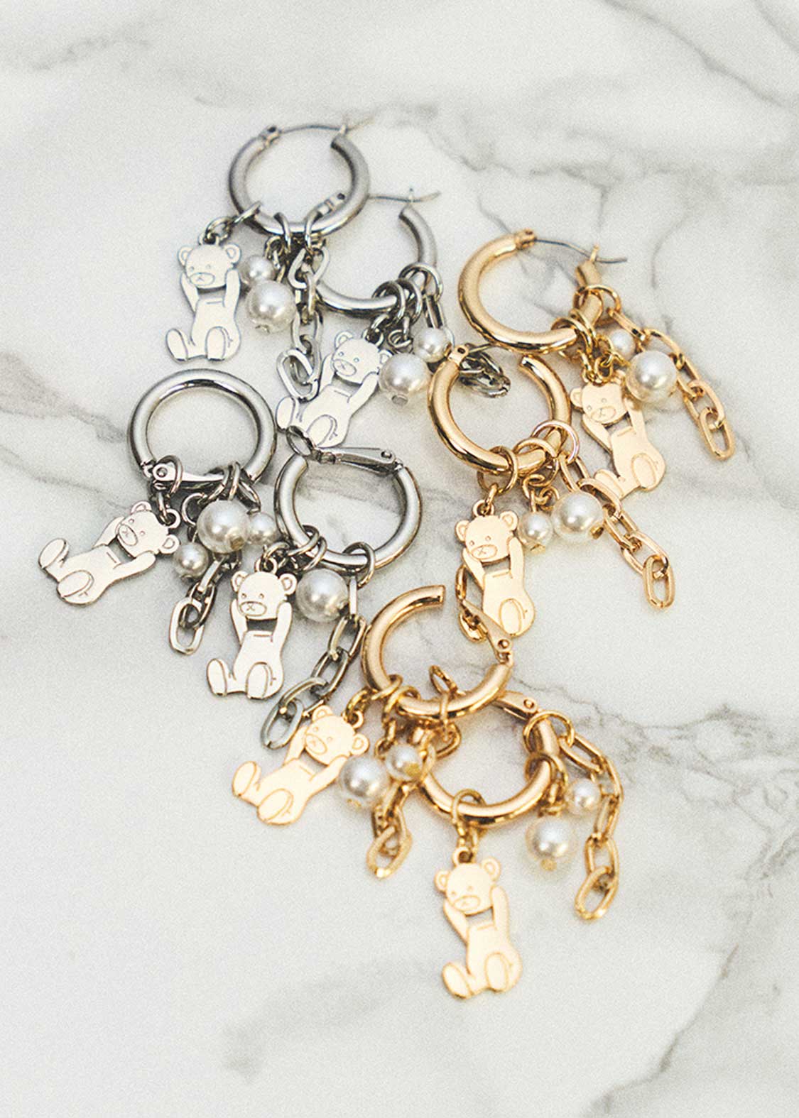 コントロールベア｜フープ＆チャームピアス｜ユニセックス｜グラニフ