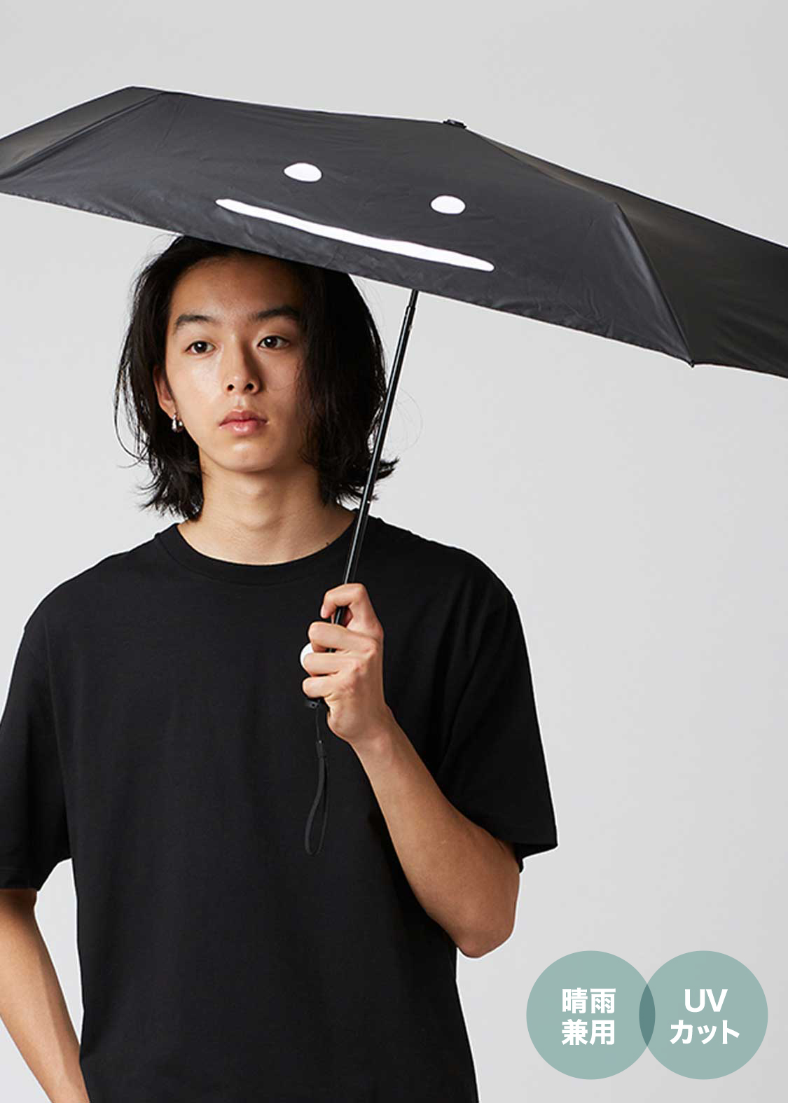 ビューティフルシャドーズーム｜晴雨兼用 折りたたみ傘 55cm