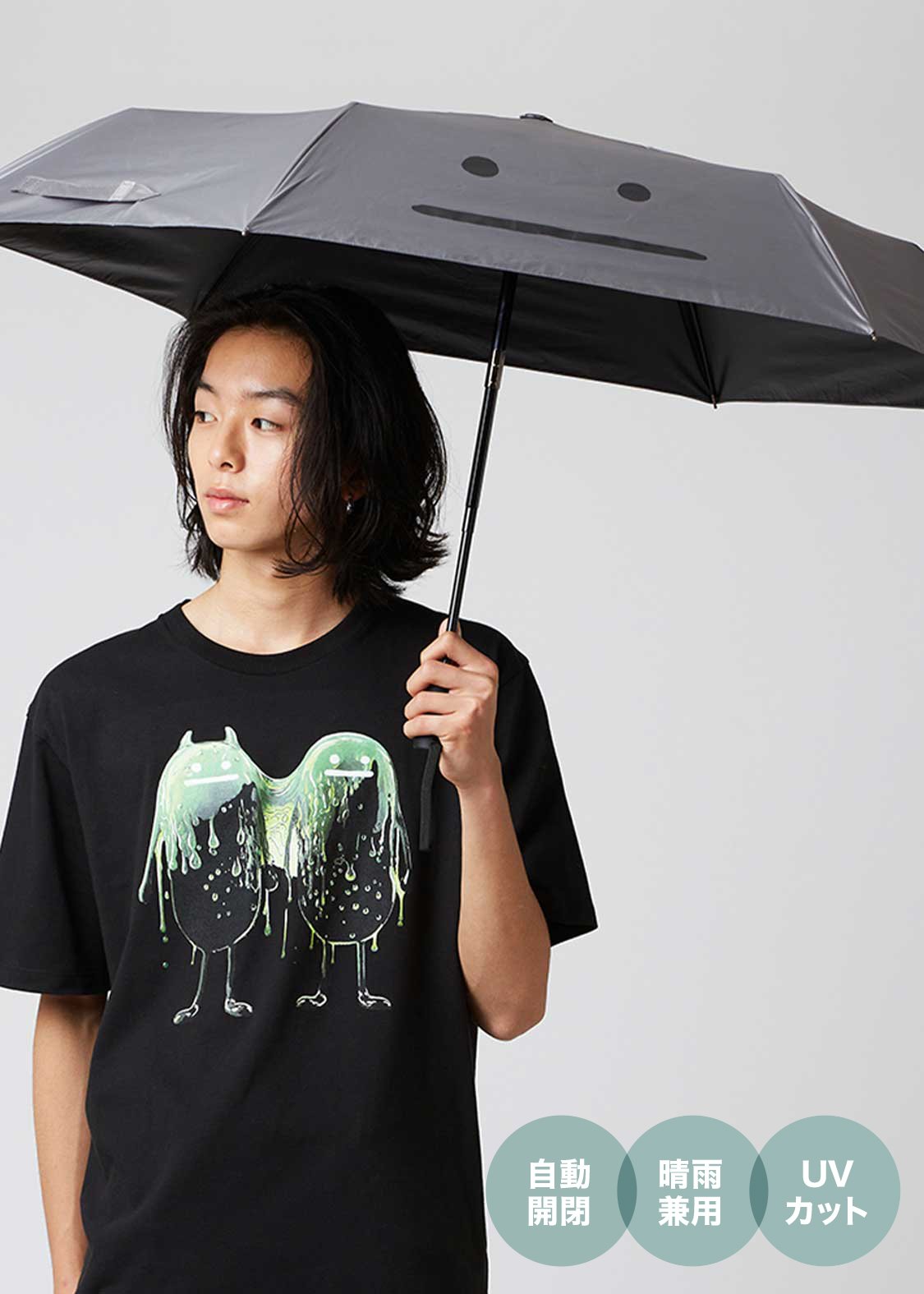 ビューティフルシャドーズーム｜晴雨兼用 自動開閉傘 54cm｜ユニ