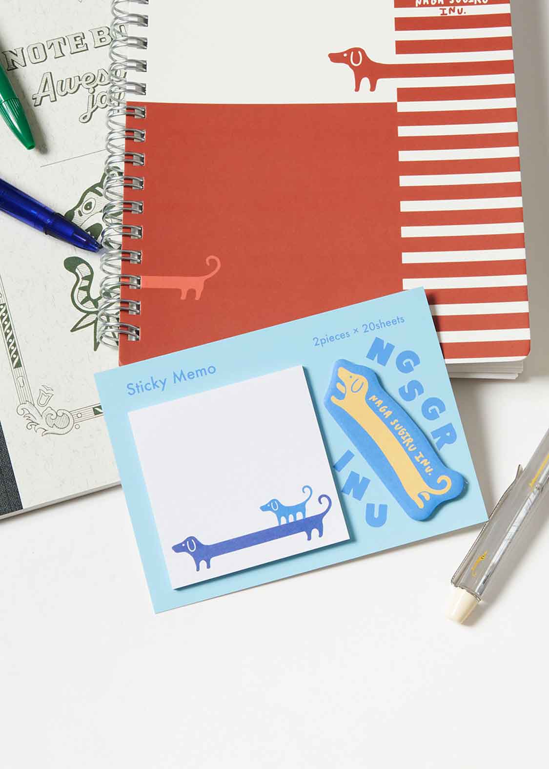 ナガスギルイヌ｜スティッキーメモ｜グラニフ(graniph)公式オンライン